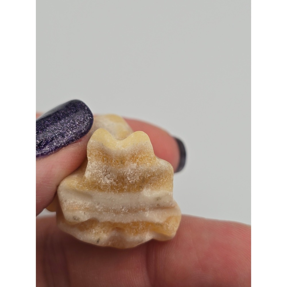 Set of 3 Crystal Carved Miniatures Goddess Ghost squirrel,  dollhouse, minis‎ - Picture 5 of 11